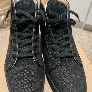 Men’s Christian Louboutin Fun Louis Flat black hi top